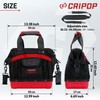 13 Inch Heavy Duty Tool Bag with Multi-Pockets, Close Top