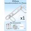 ZXZone iPhone Hang 2 Way Metal Phone Tether Tab, Upgraded