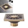 Floor Drain Metal Squared Retro Style Water Drainage Shower Drain