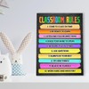 Inspirational Wall Art for Classroom,Classroom Rules Canvas Wall Art,Positive Motivational