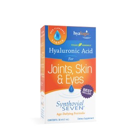 Hyalogic Synthovial Seven Hyaluronic Acid Liquid - HA Joint Support - Vegan - 1 oz