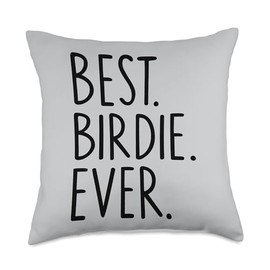 Gifts For Birdie Best Birdie Ever Throw Pillow, 18x18, Multicolor