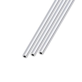 METALLIXITY 6063 Aluminum Tube (8mm OD x 4mm ID x 300mm L) 3Pcs, Aluminum Round Tubing - for Home Furnishing, Machinery, DIY Handicraft