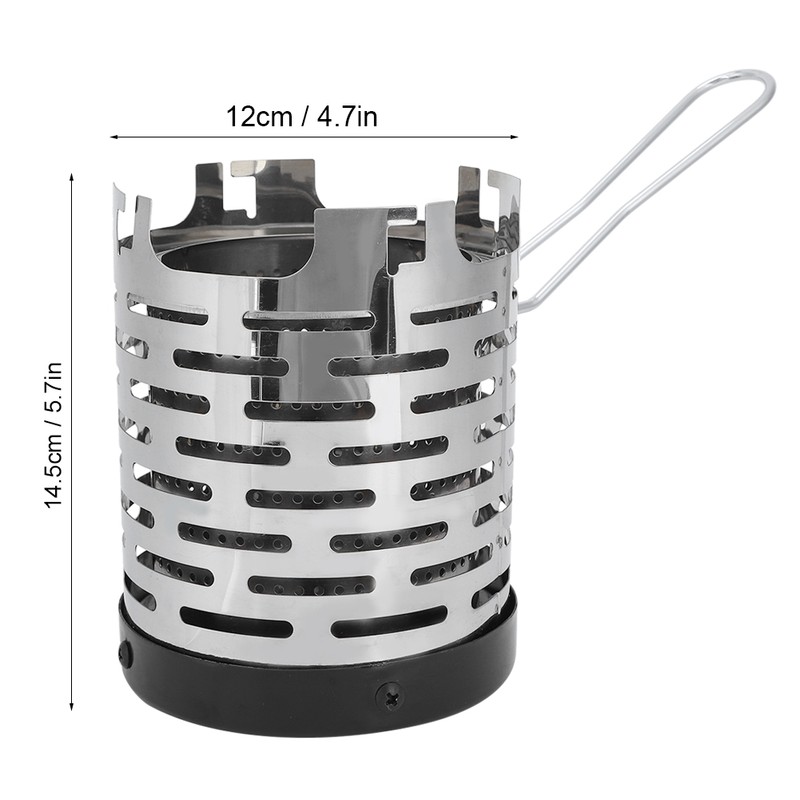 Mini Stove Heating Cover Stainless Steel Portable Warming Outdoor Heater