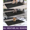 DEXI Front Door Mat Outside Entrance Rubber 19x30, Welcome Floor