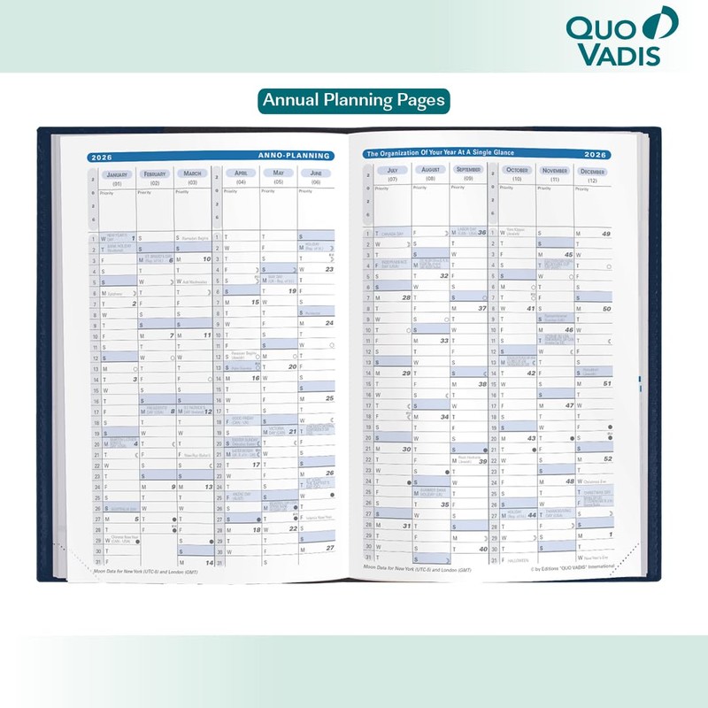 Quo Vadis 2026 Refill for Minister - Weekly/Monthly Planner -