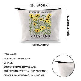 WCGXKO Maryland Travel Gift Maryland Vacation Gift Maryland Trip Canvas Shopping Bag Tote Bag (MARYLAND Bag)