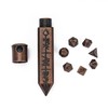 Cusdie Mini Dice Set Tiny Metal DND Dice Set with