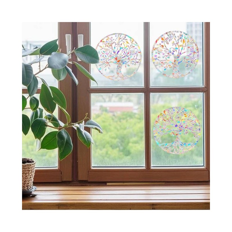 OUDQFCJ Window Stickers for Bird Strikes, Anti-Collision Stickers, Stop Birds