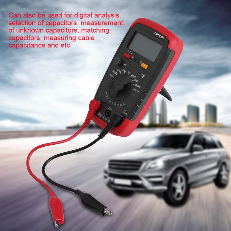 Digital Capacitance Meter, Multimeter Professional Capacitor Tester, 0.1pF-20,000uF Capacitor Tester,