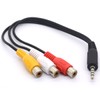 OpenII 3.5 to RCA Audio Splitter Cable, 3.5mm Mini 1/8"