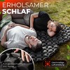 DAZEDALE Ultraleichte Luftmatratze – geräuscharme, wasserdichte Isomatte für Camping, Wandern,