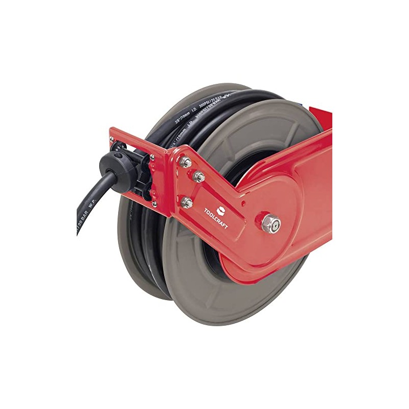 TOOLCRAFT Compressed Air Hose Reel 15 m 20 Bar Ceiling