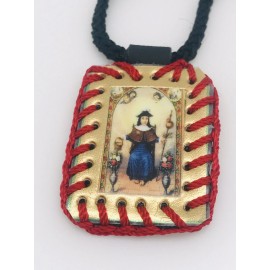 Religius/Scapular Escapulario De El Santo Nino de atocha Con Cordón Negro
