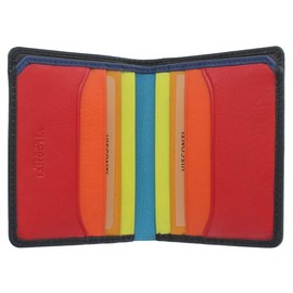 VISCONTI Spectrum Collection Alder Leather Wallet with RFID and Tap and Go SP60 Black/Hawaii