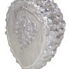 Northlight Glittered Half Pine Cone Glass Christmas Ornament - 4"