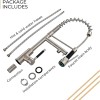 Modern Style Single Handle Kitchen Faucet Kit 2-Function Pull Sprayer