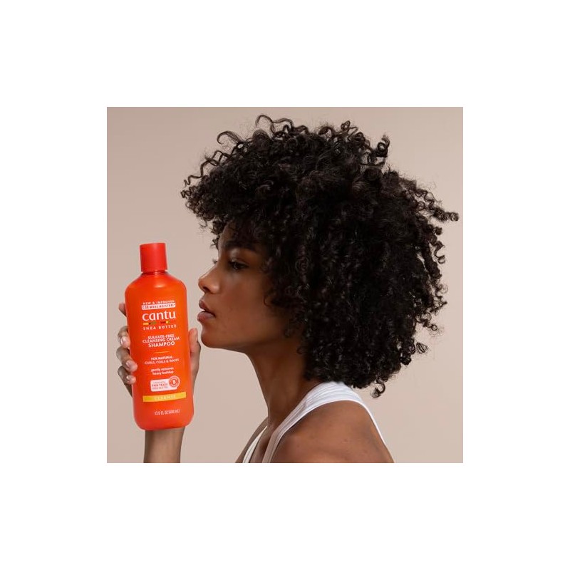 Cantu Champú de crema de limpieza sin sulfato, 13.5 oz