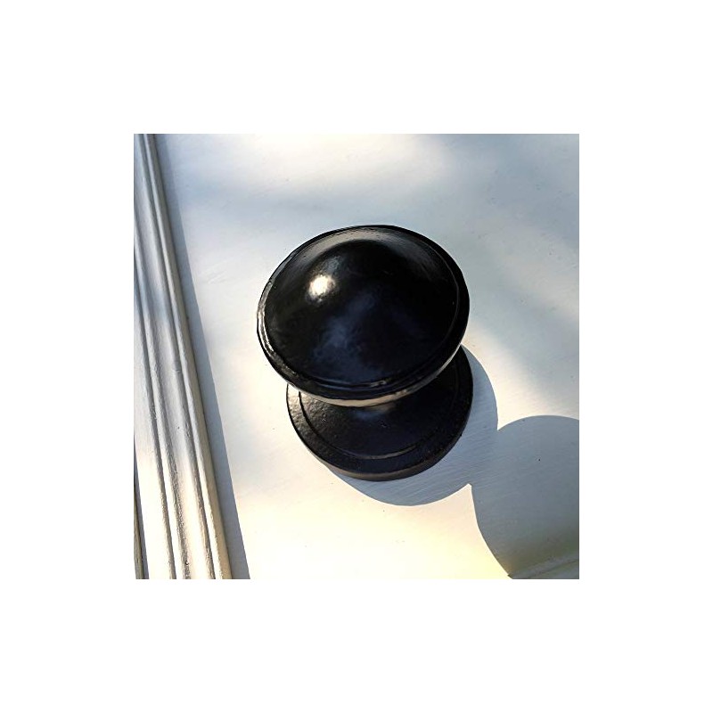 Antikas - Door Knob Weatherproof Black - Antique Iron Fittings