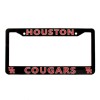 EliteAuto3K Houston Cougars Black License Plate Frame Cover - EliteAuto3K