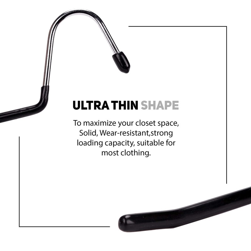 BuyDBest -Stainless Steel Hanger Set of 9, Heavy Duty Hanger