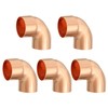YOKIVE 5 Pcs Elbow Copper Fitting, 90 Degree Copper Pipe