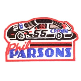 Retro Phil Parsons Nascar Crown Racing Patch Retro Vintage Style Iron On Cap Hat