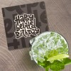 Unbranded Happy Birthday Slogan Design 4'' X 4'' Square Wooden