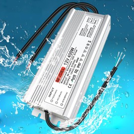 12V 400W LED Power Supply, IP67 Waterproof Outdoor Power Supply, AC 90-140V to DC 12 Volt 33.3A LED Driver, Low Voltage Transformer,Adapter for LED Strip Light, 3D Printer, Computer Project, CCTV