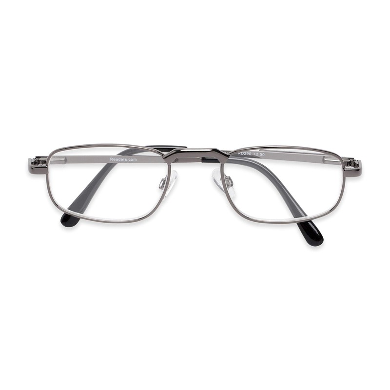 Rectangle Reading Glasses in Grey by Readers.com | The Anderson