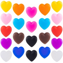 YALOJE 11Pairs Heart Glasses Ear Grips, Non-Slip Silicone Retainers for Eyewear, Multicolor Comfortable Hooks to Stop Glasses Sliding (22pcs)