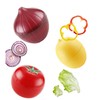 eamve 6pack Fruit and Vegetable Storage Containers,Vegetable Shaped Savers,Refrigerator Vegetable