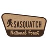 Sasquatch National Forest Wood Wall Decor – Rustic Bigfoot Sign