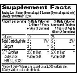 Daily Probiotic Natural Fruit Flavor Gummies, Digestive Advantage (90 Count In A Bottle) - Helps Relieve Minor Abdominal Discomfort & Occasional Bloating*, Supports Digestive & Immune Health*