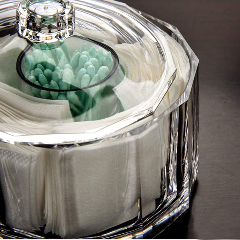 YTBH-08085 Acrylic Candy Bowl with Lid Diameter 14.7 cm x