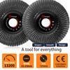 Pomsare 125mm Angle Grinder Discs for Wood Carving, 2PCS Flap
