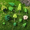 siawadeky Artificial Tree, Model Tree, Mini Tree, Set of 55,