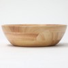 Nitori 8964235 Wooden Bowl, Round Bowl, Rubber, 7.1 inches (18