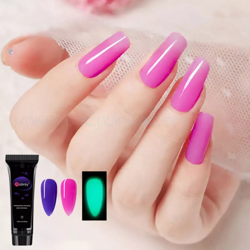 Veraly Polygel Decoración Uñas Cambio Color Manicure Temperatura