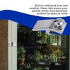 Storm Door Panel Clips with Screws 5/16" Offset Aluminum Storm