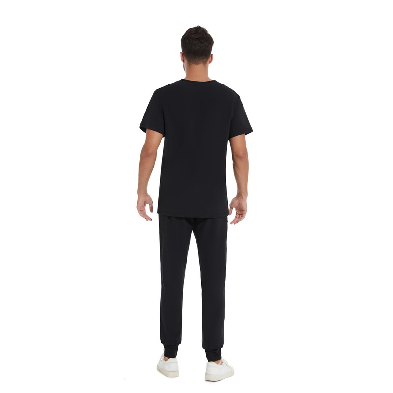 COZYFIT Men Scrubs Set — Stretch V-Neck Scrub Top &