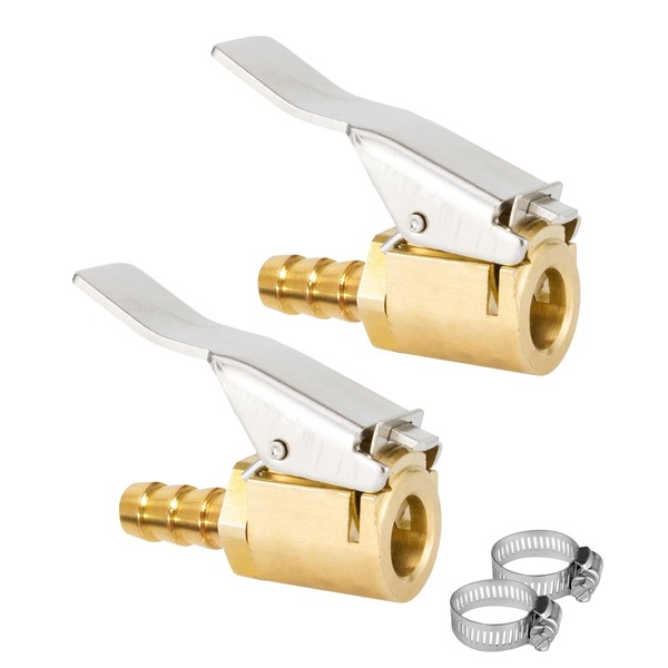 UNLRAE 2PCS Locking Air Chuck,Car Accessories Tire Air Chuck with