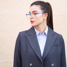 K KENZHOU 2 Pack Progressive Multifocus Reading Glasses for Women Men Blue Light Blocking Readers and Computer Eyeglasses