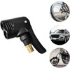 Black Presta Valve Adapter Dual Head Bike Track Pump Tyre