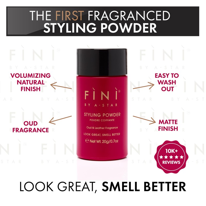 Fini By A-Star Styling Powder, OUD Fragrance, Volumizing, Texturizing, Easy