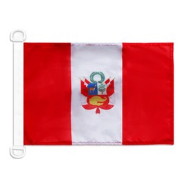 Peru Naval Ensign NAUTICAL Flag 18'' x 12'' - Peruvian War flags 30 x 45 cm - Banner 12x18 in for boat - AZ FLAG