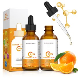 TECHEEL Vitamin C Serum 20% Vitamin C Serum Face Vitamin C Face Serum Vitamin C Face Care Serum Moisturising Serum Niacinamide Face Serum 30 ml Pack of 2