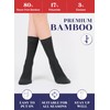 Hugh Ugoli Women's Lightweight Soft Bamboo Thin Dress Socks Crew