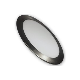 LICHT DISCOUNT Dimmable 18 W LED Panel Recessed Lamp Panel Light 230 V Round Brushed Aluminium Ceiling Light