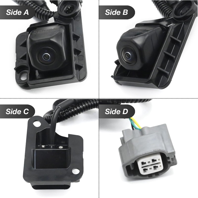 Saihisday 86790-34030 Rear View Backup Camera with Harness Replacement for
